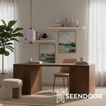 Load image into Gallery viewer, Eloise Vintage Glass Chandelier - Milk Glass Home Accent
