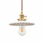 Cargar imagen en el visor de la Galería, pleated ceramic pendant light 02