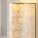 Load image into Gallery viewer, Nacrelith Capiz Shell Wall Sconce Layered Texture Design - Modern Wall Lamp for Living Space