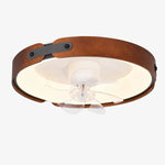 Cargar imagen en el visor de la Galería, Walnut Full Spectrum Flush Mount Ceiling Light