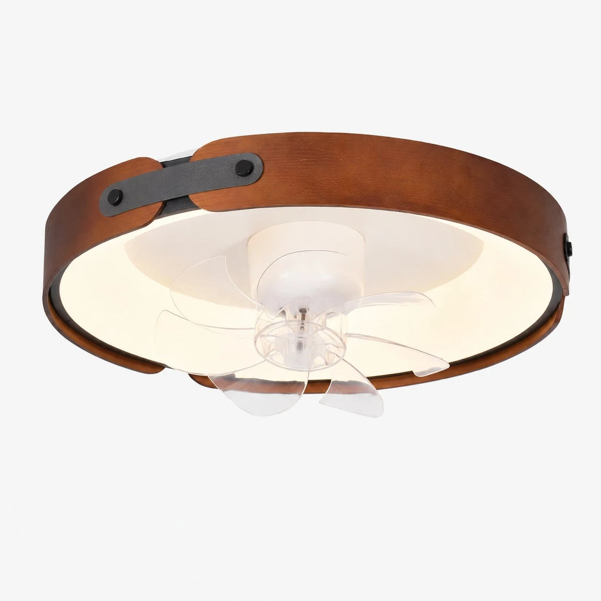 Walnut Full Spectrum Flush Mount Ceiling Light