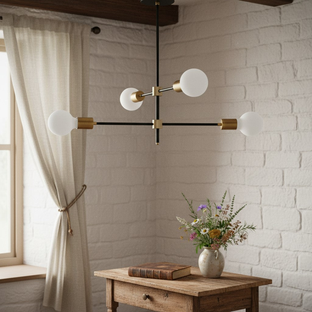 Mobilux Orb Cluster Contemporary Chandelier for Dining & Living Spaces