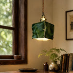 Cargar imagen en el visor de la Galería, Ink green pendant in window room scene