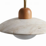 Afbeelding laden in galerijweergave, Travira Moderne Design Schijf Travertijn Wandlamp