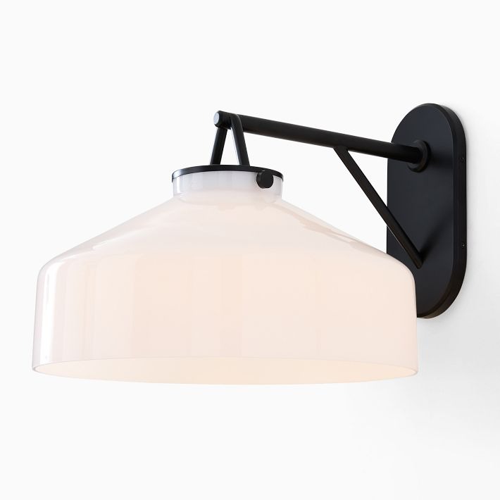 Hanton Minimalist Outdoor Wall Light - Matte Metal Industrial Sconce