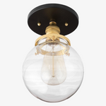 Load image into Gallery viewer, Glorica Glass Minimalist Globe Ceiling Fixture for Bedroom &amp; Office
