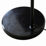 Załaduj obraz do przeglądarki galerii, Veslin French Style Floral Arc Floor Lamp - Pleated Fabric Floor Light for Bedroom