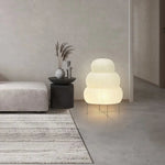 Bild in die Galerieansicht laden, Japanische Wabi Sabi weiße Reispapier Tischlampe