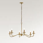 Load image into Gallery viewer, Rowan Timeless Iron Candle Design Chandelier - Industrial Interior Lighting For Bedroom
