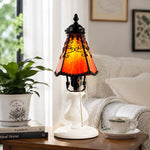 Cargar imagen en el visor de la Galería, Tiffany-style stained glass table lamp