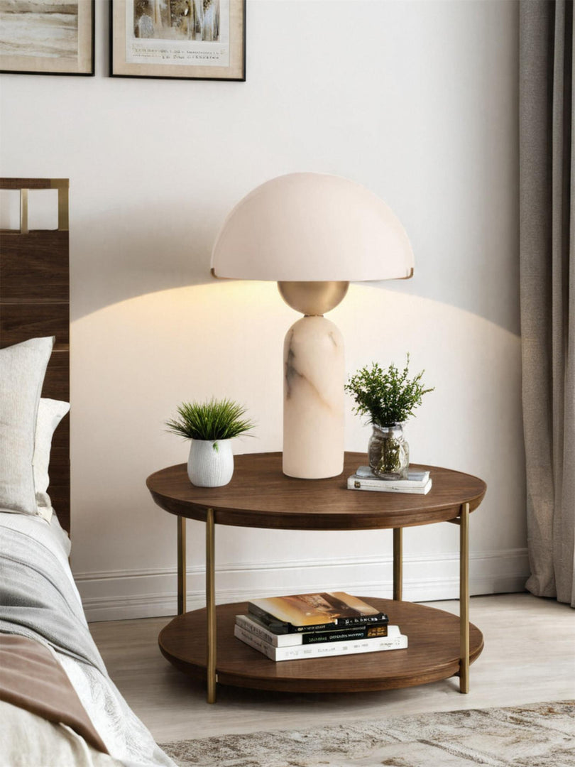 Peono Alabaster Tischlampe