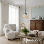 Load image into Gallery viewer, Rivrona Ribbed Fluted Modern Pendant Light for Dining &amp; Kitchen
