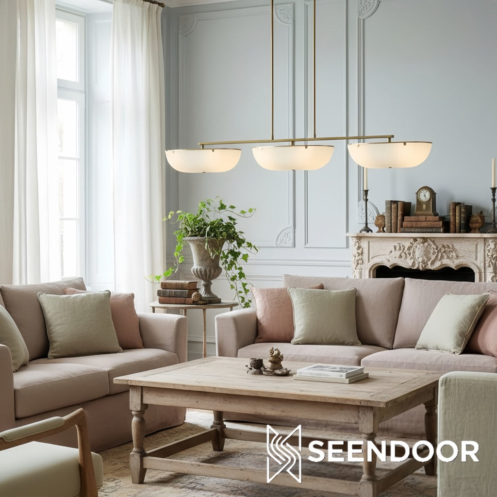 Ferosa Boat-Shaped Modern Chandelier for Dining Room & Living Room