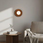Carica l'immagine nella visualizzazione Galleria, Lampada da parete LED minimalista in legno naturale nordico