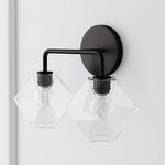 Load image into Gallery viewer, Talvior Geometric Modern Bathroom Sconce - Faceted Shade Light in Luxe Finishes
