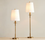 Load image into Gallery viewer, Rowan Modern Iron Table Lamp - Industrial Farmhouse Linen Bedside Reading Light
