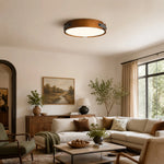 Cargar imagen en el visor de la Galería, Walnut Full Spectrum Flush Mount Ceiling Light