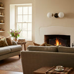 Load image into Gallery viewer, Lumio Globe Art Deco Vanity Light -  Opal Globe Bathroom Sconce
