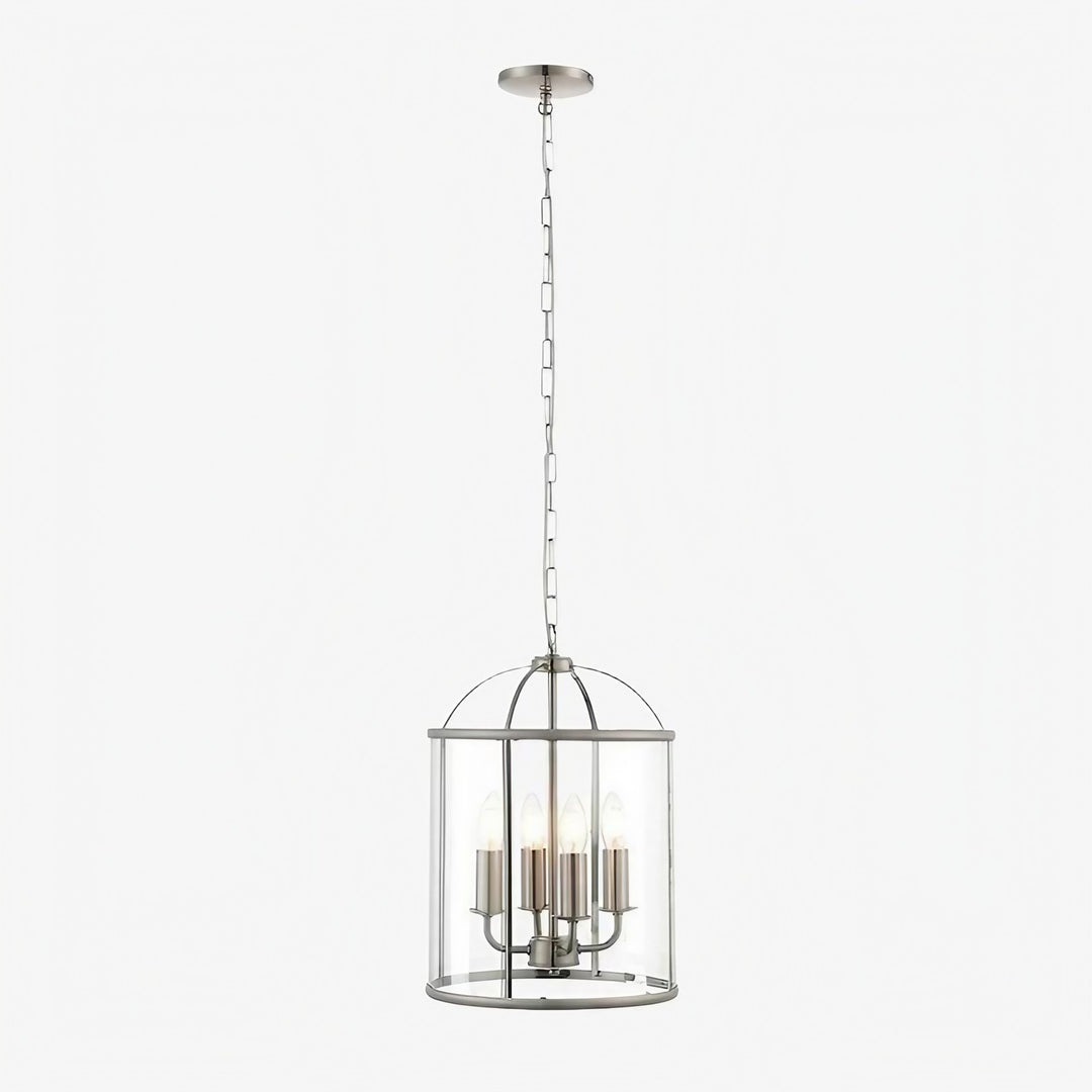 Suspension en verre Luxvana en forme de cloche - Luminaire style lanterne industrielle pour cuisine