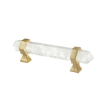 Load image into Gallery viewer, Brass Crystal Door Knobs: Kitchen Cabinet Knobs &amp; Bedroom Drawer Pulls
