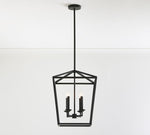 Load image into Gallery viewer, Rowan Bronze and Brass Lantern Pendant Light - Steel Hanging Ceiling Fixture
