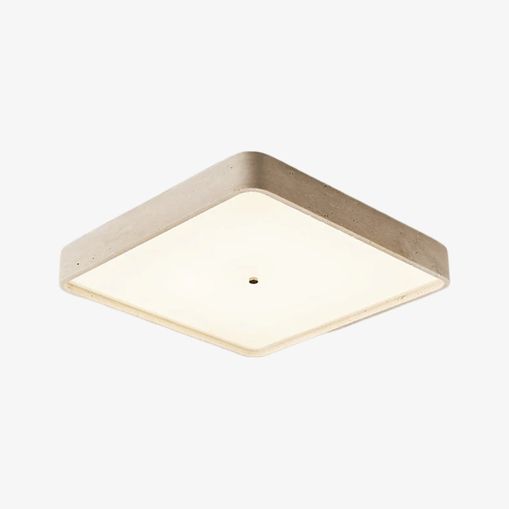 Zenthoris Travertin Deckenleuchte Minimalistische Aufbaudeckenleuchte – Moderne Ambientebeleuchtung für Flur