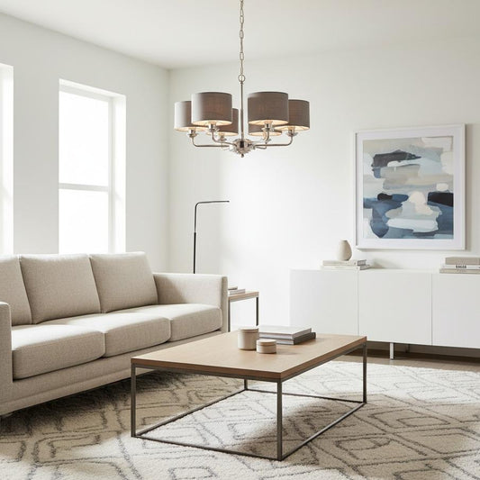 Candelabro Antiguo de Múltiples Brazos Tela - Diseño Elegante para Interiores del Hogar