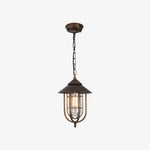Cargar imagen en el visor de la Galería, Patnox Outdoor Glass Pendant Lamp - Rust Bronze finish
