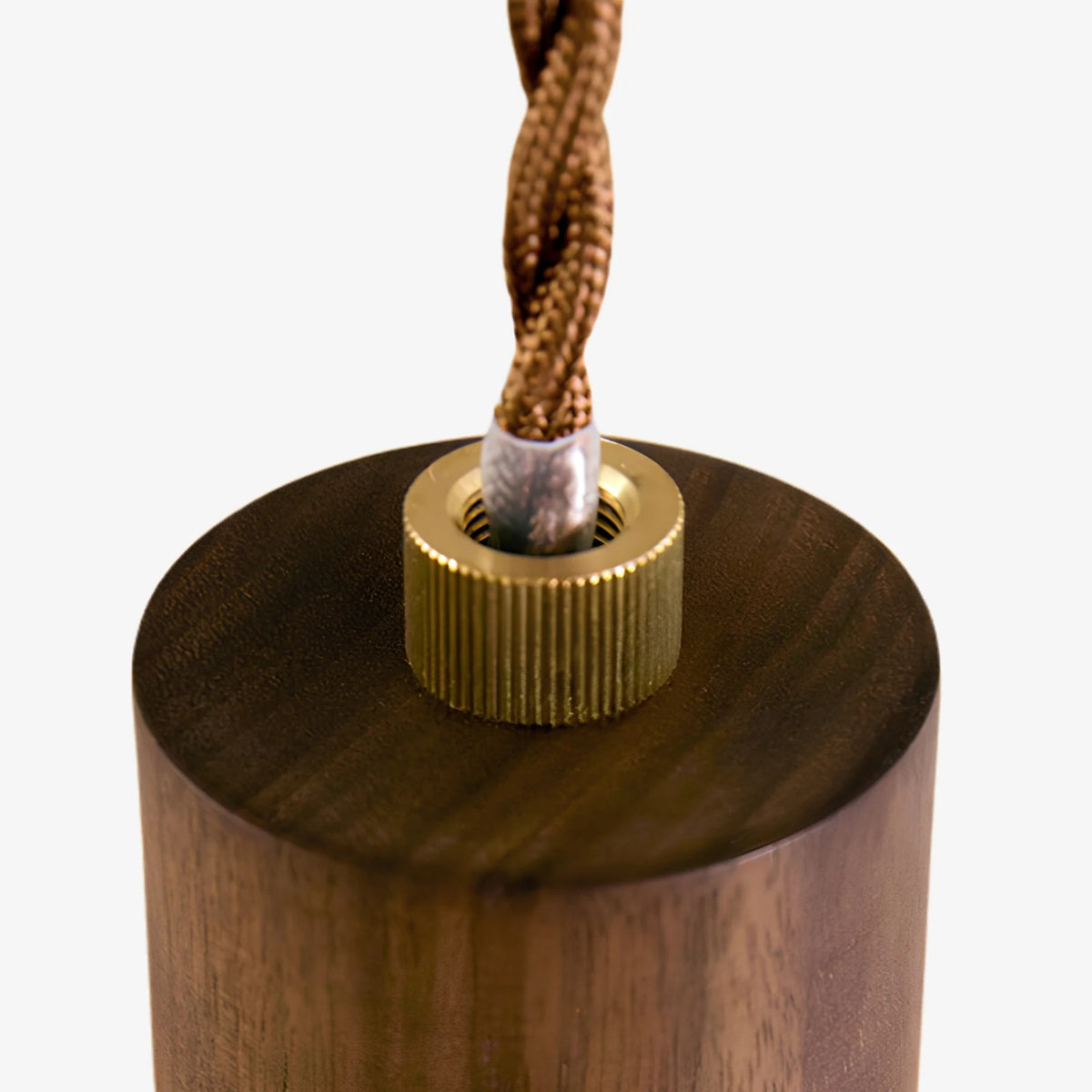 Wood socket and twisted cord detail