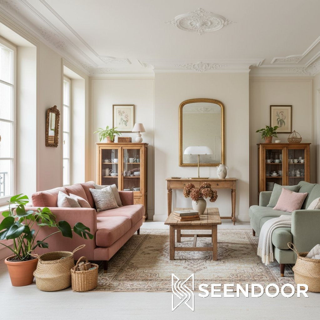 Ferosa Boat-Shape Glass Contemporary Table Light for Bedroom & Study