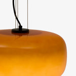 Charger l'image dans la visionneuse de la galerie, Suspension Lunorae en verre arrondi - Éclairage sculptural moderne pour salon