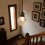 Afbeelding laden in galerijweergave, Vintage faceted glass pendant light