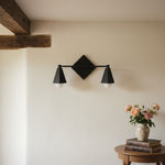 Load image into Gallery viewer, Ornato Luxe Geometric Vanity Light - Solid Brass Art Deco Bathroom Lighting
