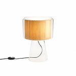 Załaduj obraz do przeglądarki galerii, Natural Glass Table Lamp With Fabric Shade