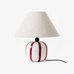 Load image into Gallery viewer, Ceruna Ceramic Table Lamp with Fabric Lampshade – Modern Minimalist Fixture for Reading or Lounge Areas