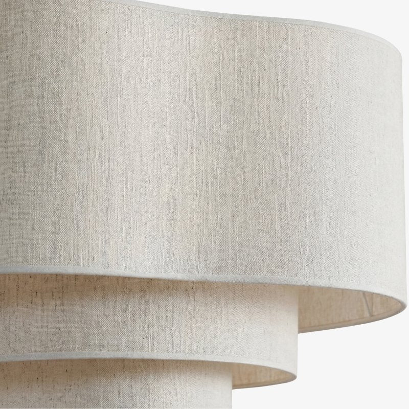 Softlume Suspension en Tissu Superposé - Lampe Abat-jour Sculpturale Douce pour Éclairage Ambiant à la Maison