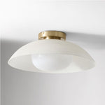 Load image into Gallery viewer, Elorina Flush Mount Glass/Metal Ceiling Light - A Stylish Fixture for Modern Spaces
