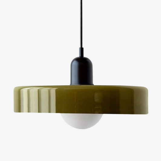 Glasora Nowoczesna Szklana Lampa Wisząca – Minimalistyczna Nordycka Lampa do Kuchni i Przedpokoju N32