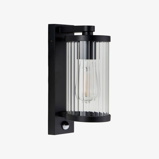 Aplique de Pared Exterior Karbonis Moderno - Luz de Seguridad con Sensor de Movimiento para Porche y Jardín