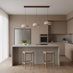 Load image into Gallery viewer, Travertine Drum Pendant Lamp