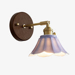 Load image into Gallery viewer, Misty Purple Walnut Wood Style B ceramic wall lamp