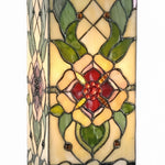 Afbeelding laden in galerijweergave, TF Angelique Art Nouveau glas-in-lood tafellamp - handgemaakt bloemmotief voor woonkamer