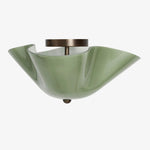 Load image into Gallery viewer, Bellina Glass Flush Mount Ceiling Light - Brass Accent Modern Fixture

