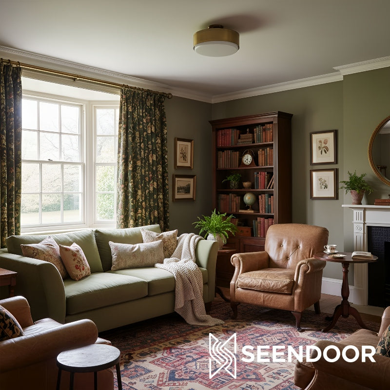 Bolvira Metal Drum Design Modern Flush Mount for Entryway & Bedroom