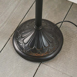 Load image into Gallery viewer, TF Dragonfly Motif Floor Lamp – Vintage Stained-Glass for Living Rooms