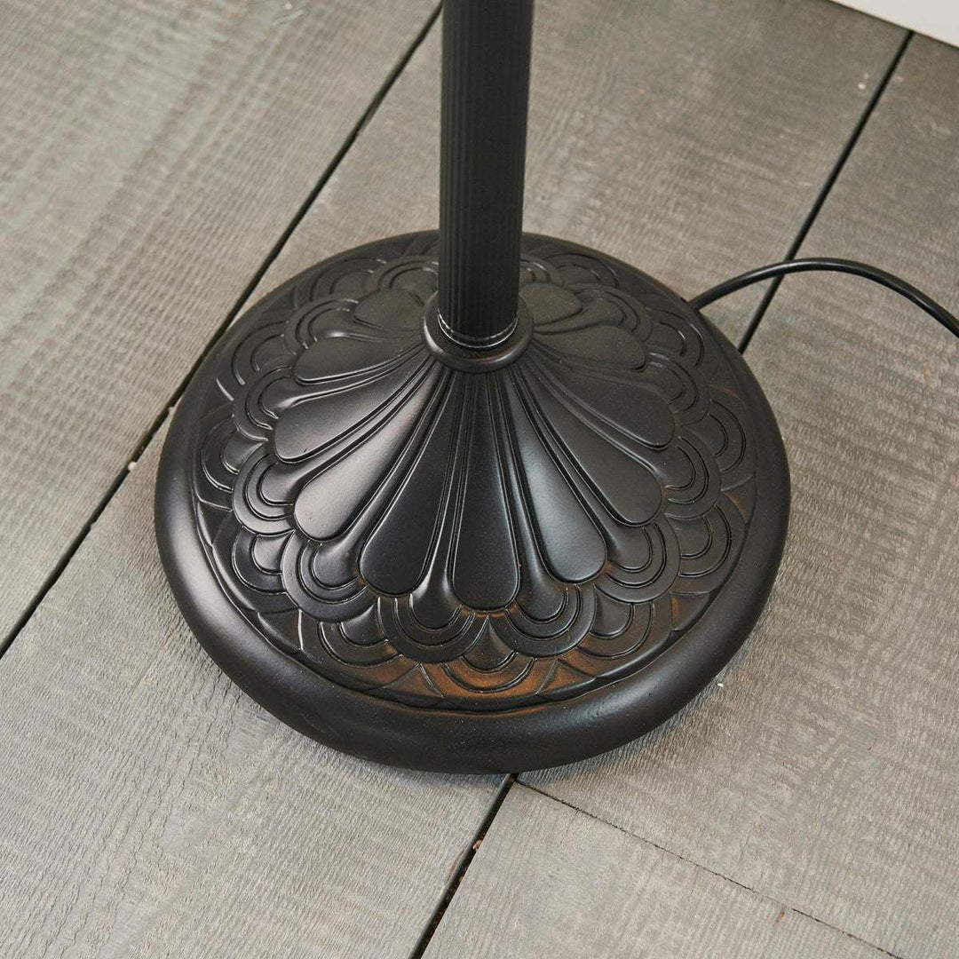 TF Dragonfly Motif Floor Lamp – Vintage Stained-Glass for Living Rooms