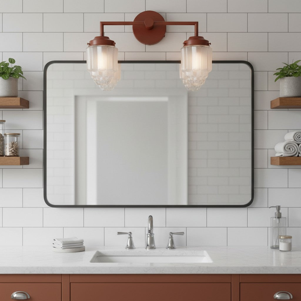 Tierlux Vertically Layered Colored Glass Wall Light for Living Room & Hallway