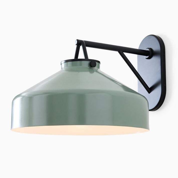 Hanton Minimalist Outdoor Wall Light - Matte Metal Industrial Sconce