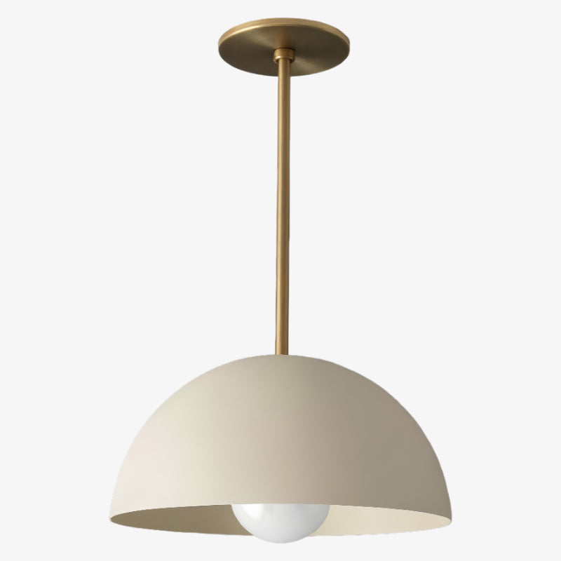 Metio Dome Pendant – Modern Metal Dome Lamp for Living Room & Bedroom