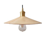 Charger l'image dans la visionneuse de la galerie, Leather cone pendant product view with bulb shown for scale only